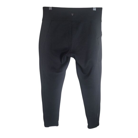 Title Nine Fleece Lined Leggings Women's Size Medium Black Comfort Outdoor READ - Picture 2 of 14
